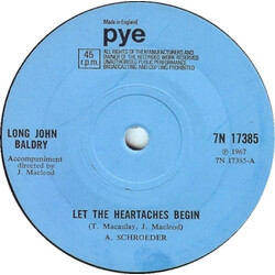 Long John Baldry Let The Heartaches Begin USED VINYL 7INCH 45 RPM SINGLE REPRESS
