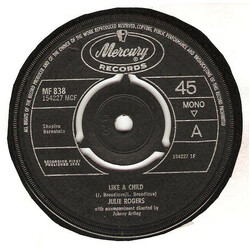 Julie Rogers Like A Child USED VINYL 7INCH SINGLE 45 RPM MONO