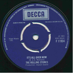 The Rolling Stones It's All Over Now USED VINYL 7INCH 45 RPM SINGLE