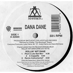 Dana Dane Rollin' Wit Dane VINYL 12" USED
