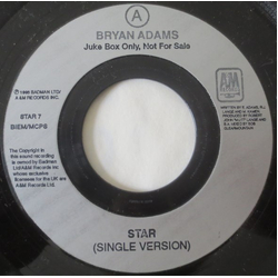 Bryan Adams Star Vinyl 7" USED