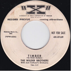 The Wilder Brothers (2) / Jack Cathcart Timber / Yes And No USED VINYL 7INCH 45 RPM SINGLE PROMO