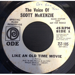 Scott McKenzie Like An Old Time Movie USED VINYL 7INCH 45 RPM SINGLE PROMO