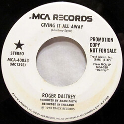 Roger Daltrey Giving It All Away USED VINYL 7INCH SINGLE PROMO