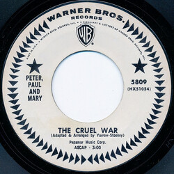 Peter, Paul & Mary The Cruel War Vinyl 7" USED
