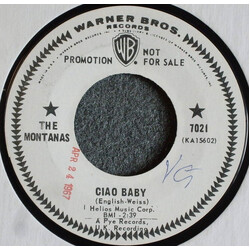 Montanas Ciao Baby / Anyone There Vinyl 7" USED
