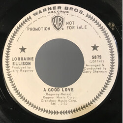 Lorraine Ellison A Good Love / I'm Over You Vinyl 7" USED