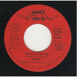 Mantus Rock It To The Top USED VINYL 7INCH 45 RPM STEREO