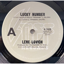 Lene Lovich Lucky Number USED VINYL 7INCH 45 RPM SINGLE