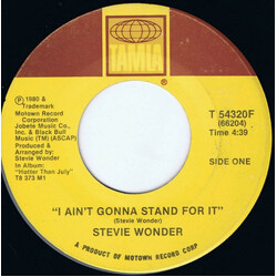 Stevie Wonder I Ain't Gonna Stand For It USED VINYL 7INCH 45 RPM