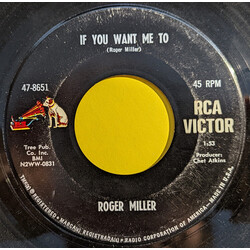 Roger Miller If You Want Me To USED VINYL 7INCH 45 RPM SINGLE