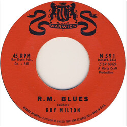 Roy Milton R.M. Blues / Best Wishes USED VINYL 7INCH 45 RPM STYRENE