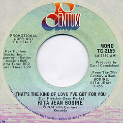 Rita Jean Bodine That's The Kind Of Love I've Got For You USED VINYL 7INCH 45 RPM PROMO STEREO MONO