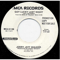 Jerry Jeff Walker Got Lucky Last Night USED VINYL 7INCH PROMO STEREO