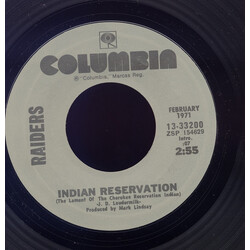 Raiders (2) Indian Reservation USED VINYL 7INCH 45 RPM SINGLE REISSUE STYRENE