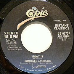 Michael Jackson Beat It / Get On The Floor USED VINYL 7INCH 45 RPM REISSUE STYRENE STEREO