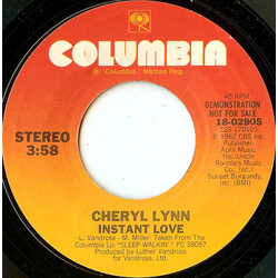 Cheryl Lynn Instant Love USED VINYL 7INCH 45 RPM PROMO STYRENE STEREO
