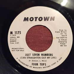 Four Tops Just Seven Numbers (Can Straighten Out My Life) USED VINYL 7INCH 45 RPM SINGLE PROMO