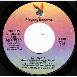 Phyllis St. James / La Mancha (3) Get Happy USED VINYL 7INCH 45 RPM STYRENE