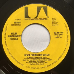 Melba Montgomery Never Ending Love Affair USED VINYL 7INCH 45 RPM PROMO STEREO MONO