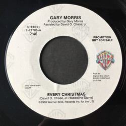 Gary Morris Every Christmas / Silver Bells USED VINYL 7INCH SINGLE PROMO