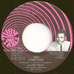 Lloyd Price Bad Conditions / The Truth Vinyl 7" USED