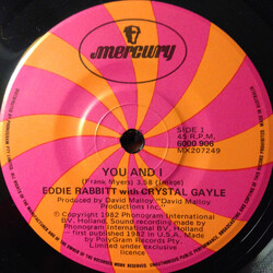 Eddie Rabbitt / Crystal Gayle You And I USED VINYL 7INCH 45 RPM SINGLE