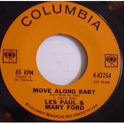 Les Paul & Mary Ford Move Along Baby / Gentle Is Your Love Vinyl 7" USED