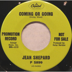Jean Shepard Coming Or Going USED VINYL 7INCH 45 RPM PROMO