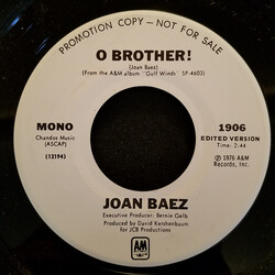Joan Baez O Brother! USED VINYL 7INCH 45 RPM PROMO STEREO MONO