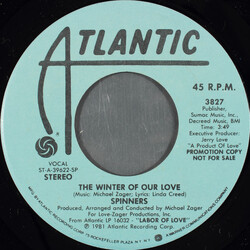 Spinners The Winter Of Our Love USED VINYL 7INCH 45 RPM PROMO STEREO MONO