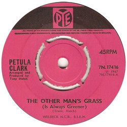 Petula Clark The Other Man's Grass Is Always Greener USED VINYL 7INCH 45 RPM SINGLE