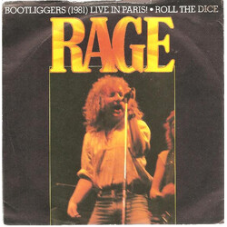 Rage (9) Bootliggers (1981) (Live In Paris) / Roll The Dice USED VINYL 7INCH
