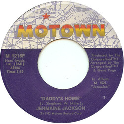 Jermaine Jackson Daddy's Home VINYL 7" USED
