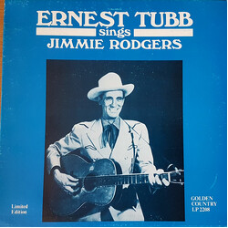Ernest Tubb Ernest Tubb sings Jimmie Rodgers Vinyl LP USED