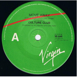 Culture Club Move Away USED VINYL 7INCH 45 RPM SINGLE