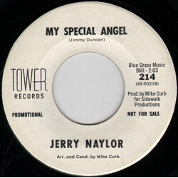 Jerry Naylor My Special Angel / Would You Believe USED VINYL 7INCH 45 RPM PROMO