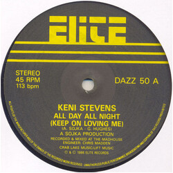 Keni Stevens All Day All Night (Keep On Loving Me) VINYL 12" USED