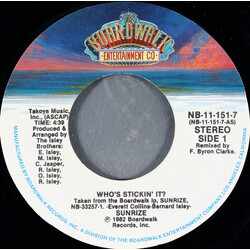 Sunrize (2) Who's Stickin' It ? USED VINYL 7INCH 45 RPM SINGLE STYRENE STEREO