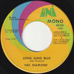 Neil Diamond Song Sung Blue USED VINYL 7INCH 45 RPM SINGLE MONO