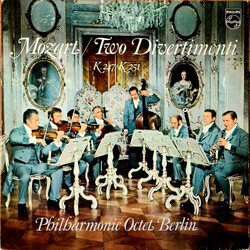 Wolfgang Amadeus Mozart / Philharmonisches Oktett Berlin Two Divertimenti - K. 247 / K. 251 Vinyl LP USED
