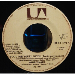 Whitesnake Fool For Your Loving USED VINYL 7INCH 45 RPM SINGLE