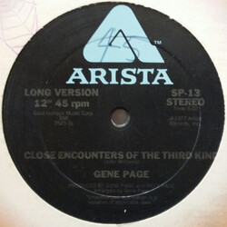 Gene Page Close Encounters Of The Third Kind USED VINYL 12INCH 45 RPM