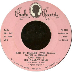 John Fred & His Playboy Band Judy In Disguise (With Glasses) / When The Lights Go Out USED VINYL 7INCH 45 RPM SINGLE MONO