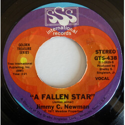 Jimmy C. Newman A Fallen Star / Artificial Rose USED VINYL 7INCH 45 RPM SINGLE REISSUE
