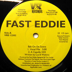 "Fast" Eddie Smith Bak On Da Scene USED VINYL 12INCH 33 S RPM