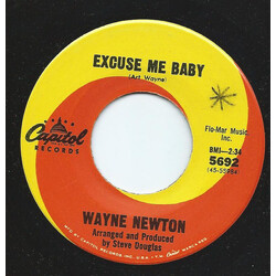 Wayne Newton Excuse Me Baby / How Loud A Sound USED VINYL 7INCH 45 RPM SINGLE