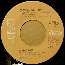 Morris Albert Memories USED VINYL 7INCH 45 RPM