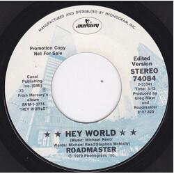 Roadmaster (2) Hey World USED VINYL 7INCH 45 RPM PROMO