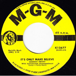 Conway Twitty It's Only Make Believe / I'll Try VINYL 7" USED